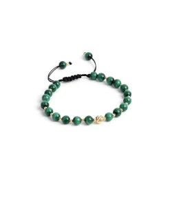 Malahit doğal taş, Altın dorikalı Bileklik